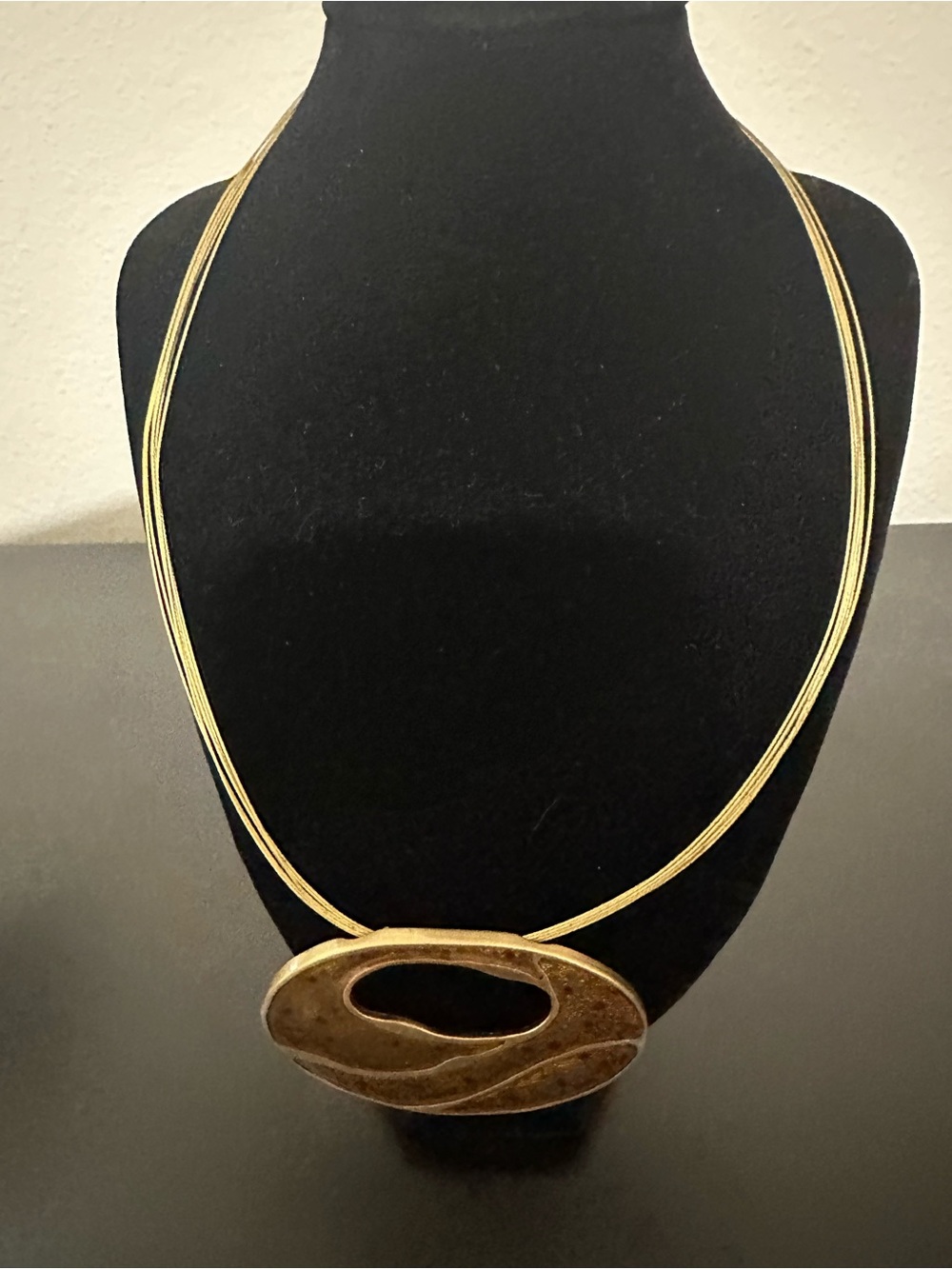 Gold Statement Pendant Necklace - Women Jewelry